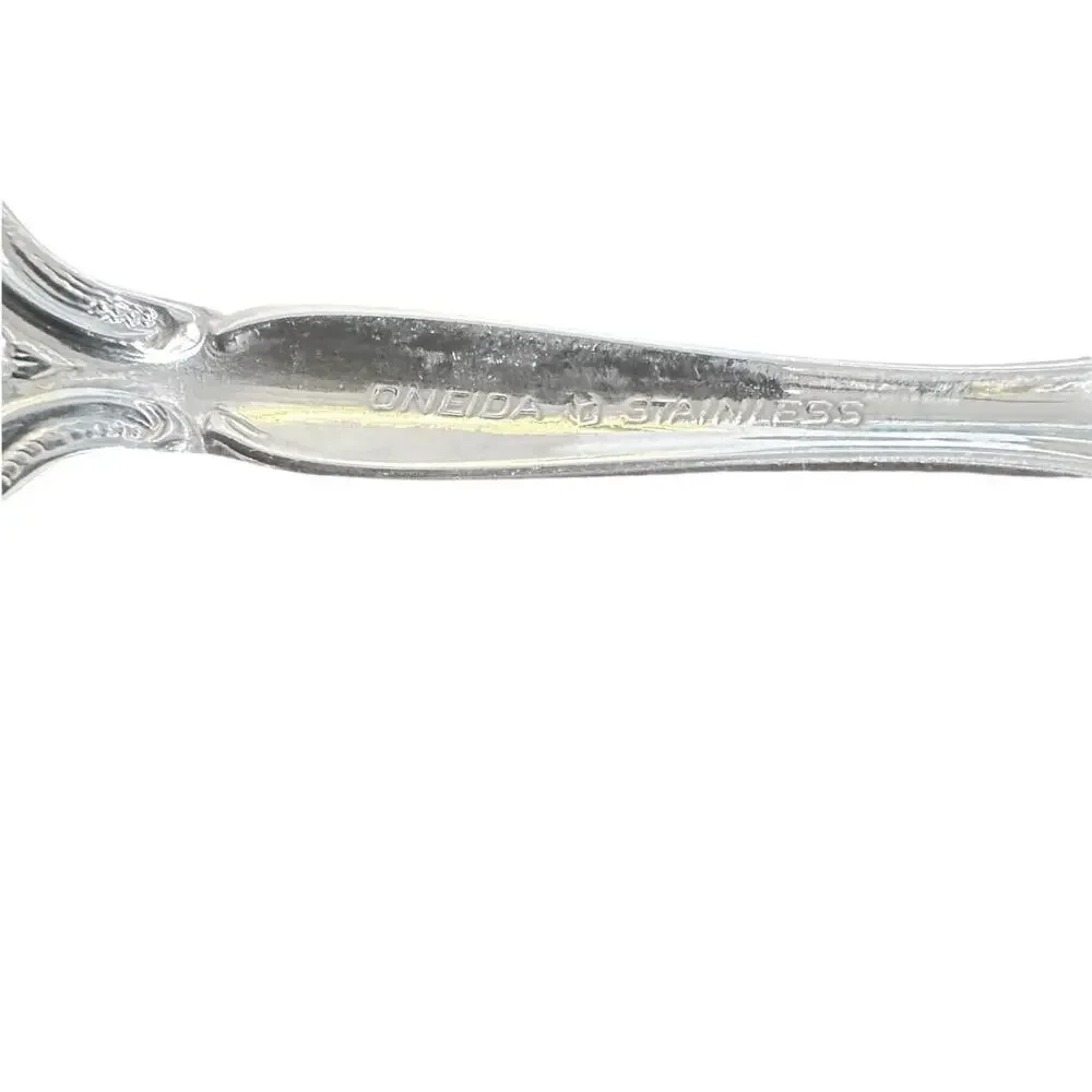 Oneida Michelangelo Cube Stainless Steel Large Solid Serving Spoon-Excellent!